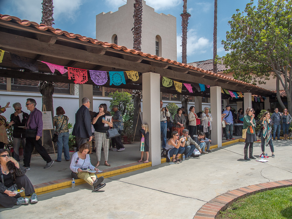 Community gathering, Mt. Washington, Los Angeles, CA