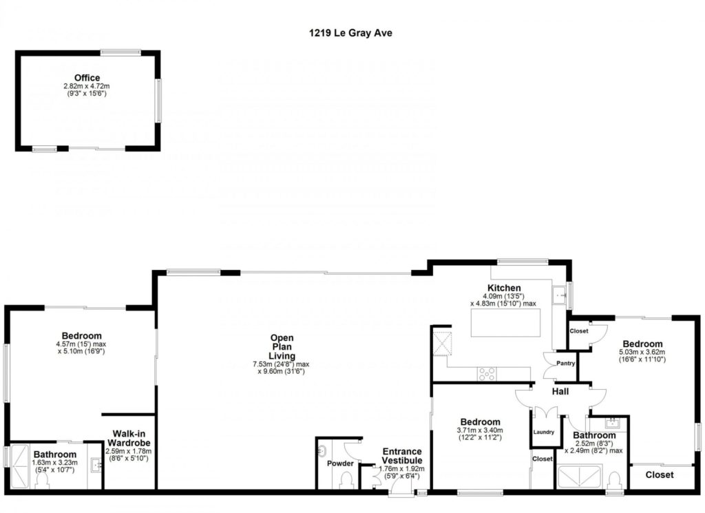 1219 Le Gray Ave floor plan