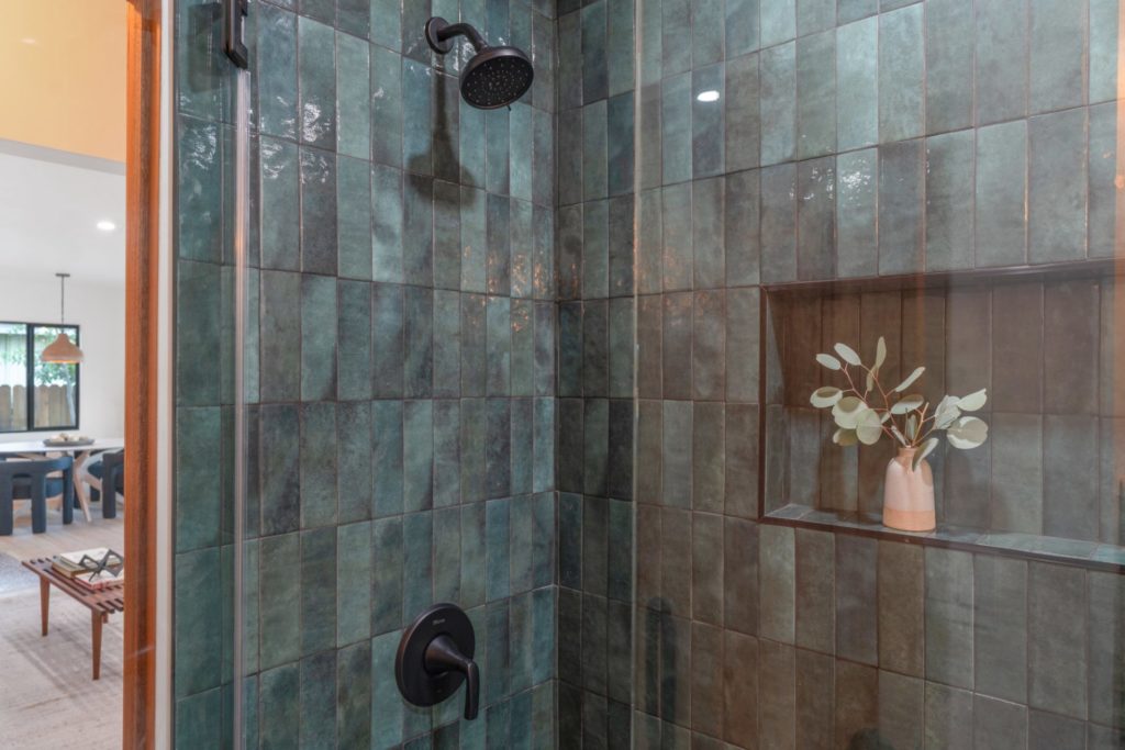 customized tiled shower