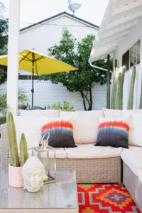Spending outdoor space with a pop of color