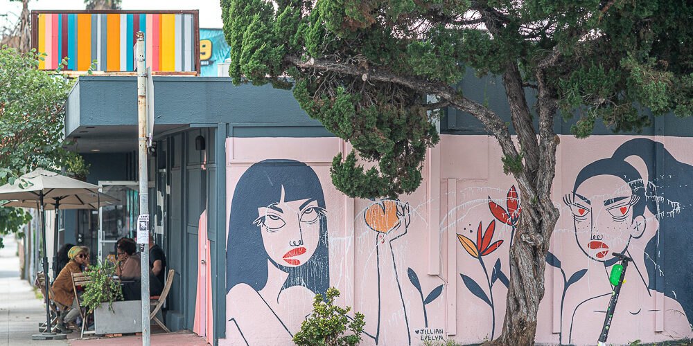 Building mural, Garvanza, Los Angeles, CA