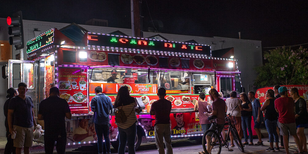 Food truck at the Mercado, Highland Park, Los Angeles, CA